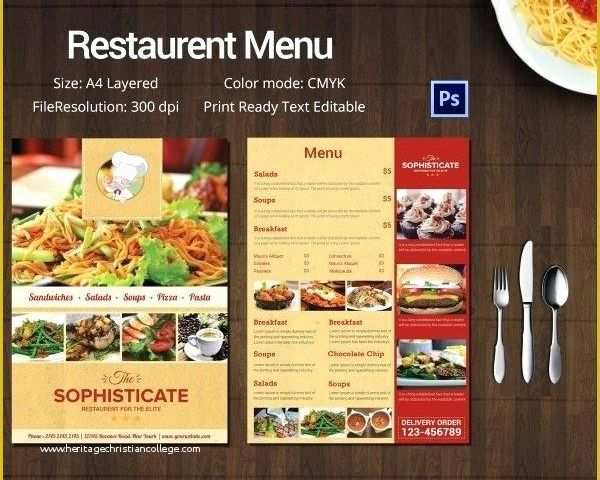 Free Restaurant Newsletter Templates Of Best Free Menu Templates Ideas Printing In Blank Fancy