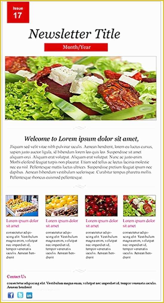 Free Restaurant Newsletter Templates Of Restaurant Newsletter Template