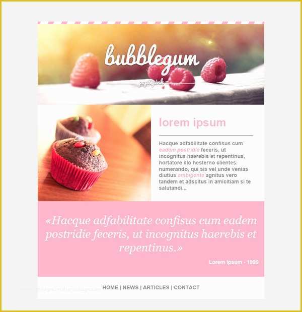 Free Restaurant Newsletter Templates Of Template Email Gratuit Et Responsive Pour Newsletter Et