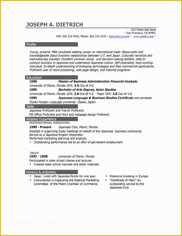 Free Resume Letter Templates Of 85 Free Resume Templates