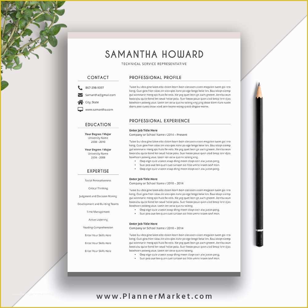 Free Resume Letter Templates Of Clean Resume Template Cover Letter Ms Word Cv Template