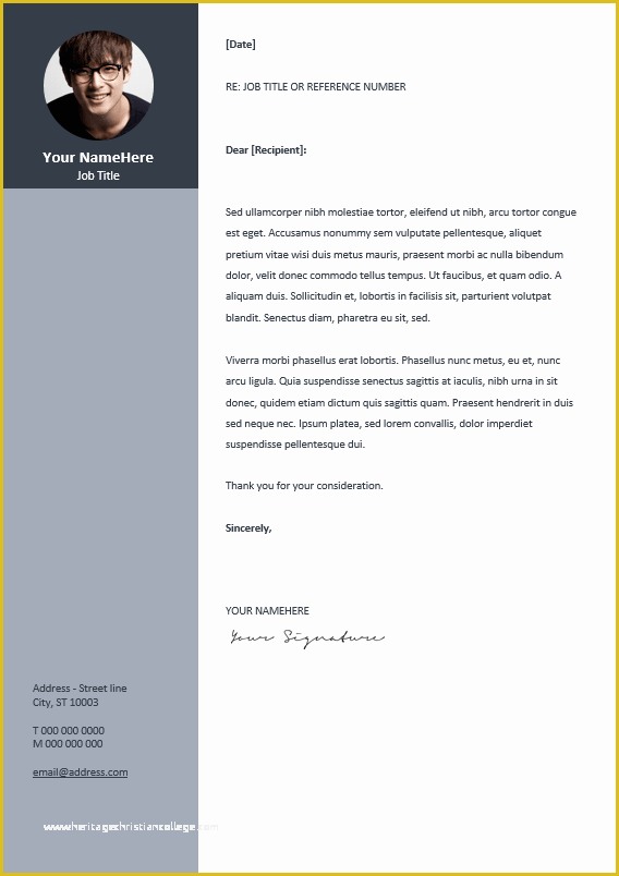 53 Free Resume Letter Templates