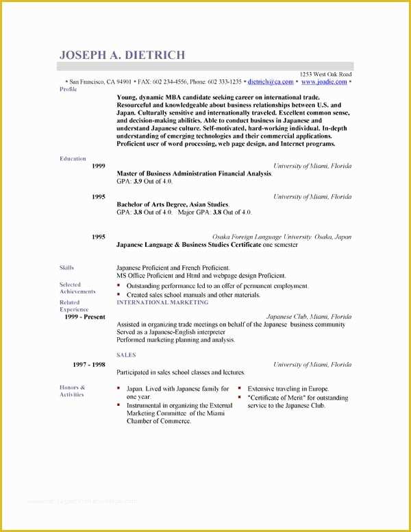 Free Resume Template Download Of Free Resume Template Downloads