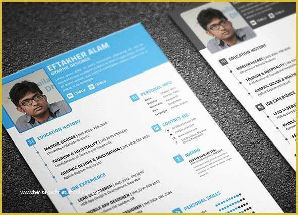 Free Resume Template Psd Of 30 Best Free Resume Templates In Psd Ai Word Docx