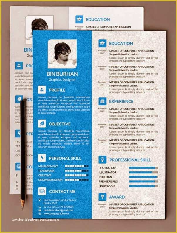 Free Resume Template Psd Of 49 Free Professional Cv Resume Templates Psd Mockup