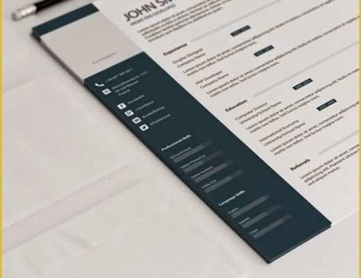 Free Resume Template Psd Of 49 Free Professional Cv Resume Templates Psd Mockup