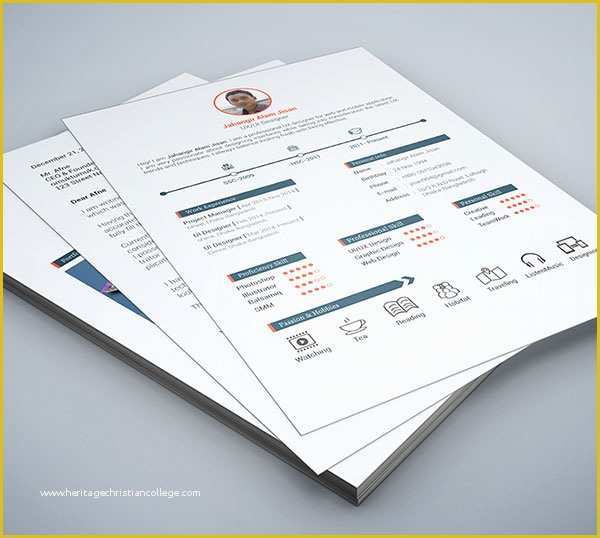 Free Resume Template Psd Of 50 Beautiful Free Resume Cv Templates In Ai Indesign