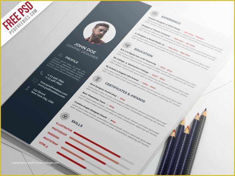 Free Resume Template Psd Of 60 Free Graphic Designs Of December 2016