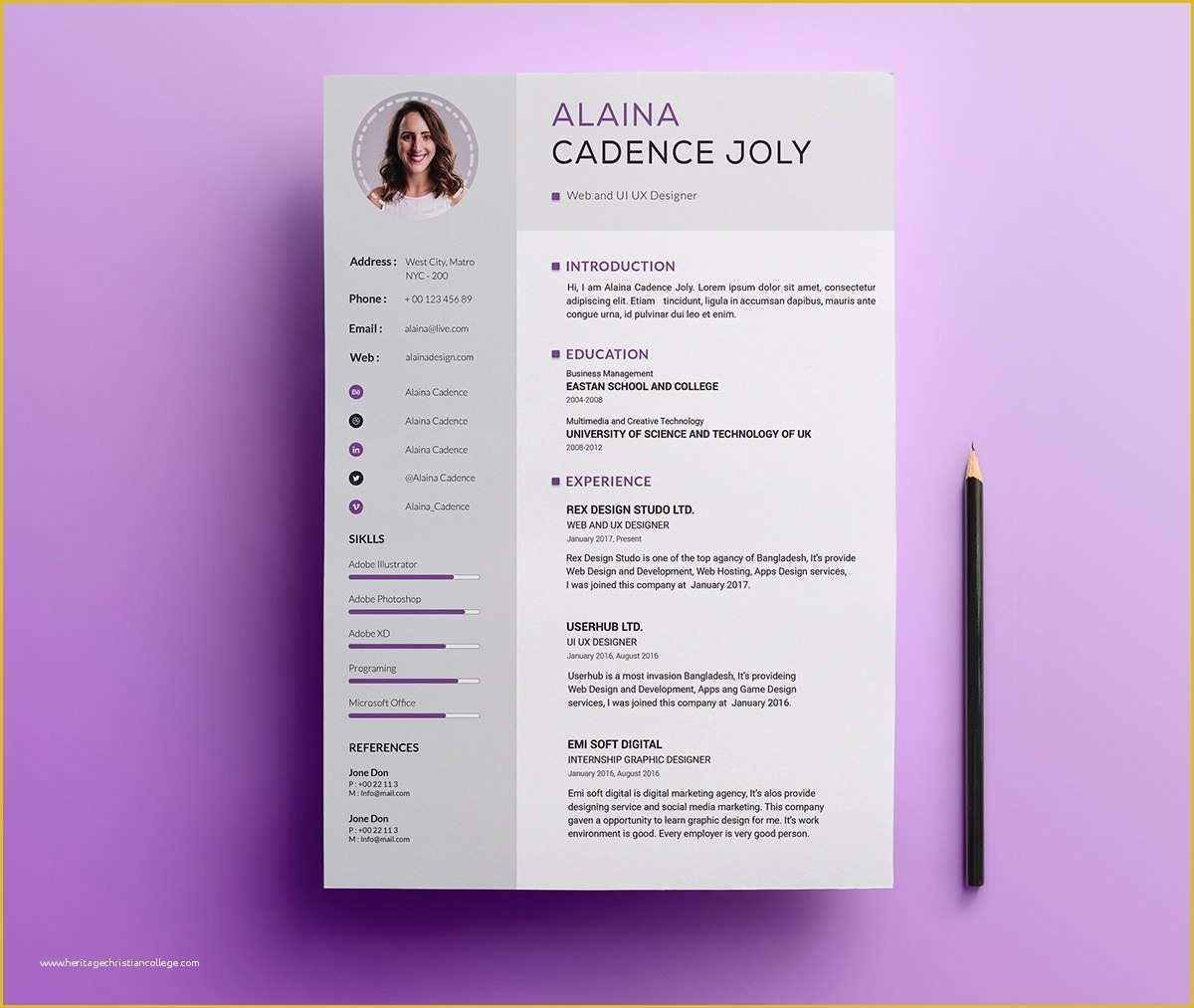 Free Resume Template Psd Of 75 Best Free Resume Templates Of 2018