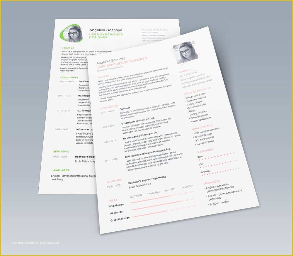 Free Resume Template Psd Of Download Free 25 Best Free Resume Cv Templates Psd at
