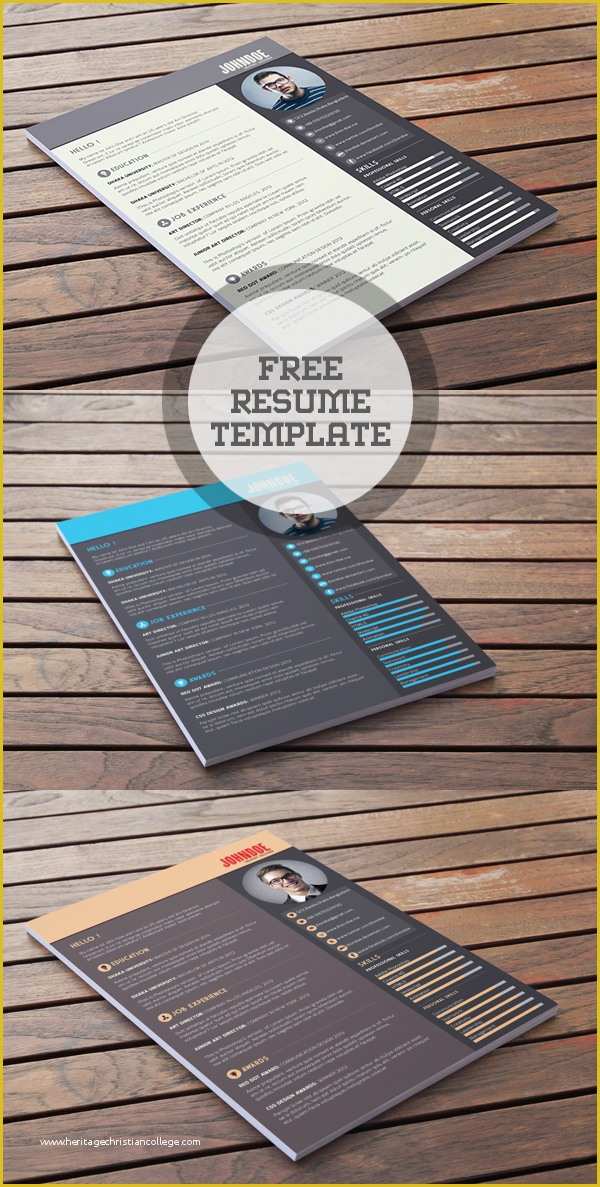 Free Resume Template Psd Of Free Modern Resume Templates & Psd Mockups