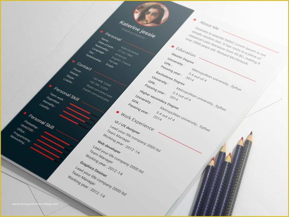 Free Resume Template Psd Of Psd Cv Resume Template with Cover Letter – Psdboom