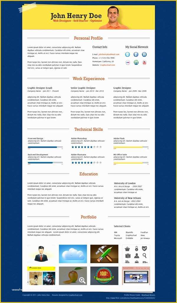 Free Resume Template Psd Of Psd Resume Template – 51 Free Samples Examples format