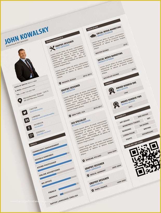 Free Resume Template Psd Of Tips 34 Free Professional Resume Cv Psd Templates