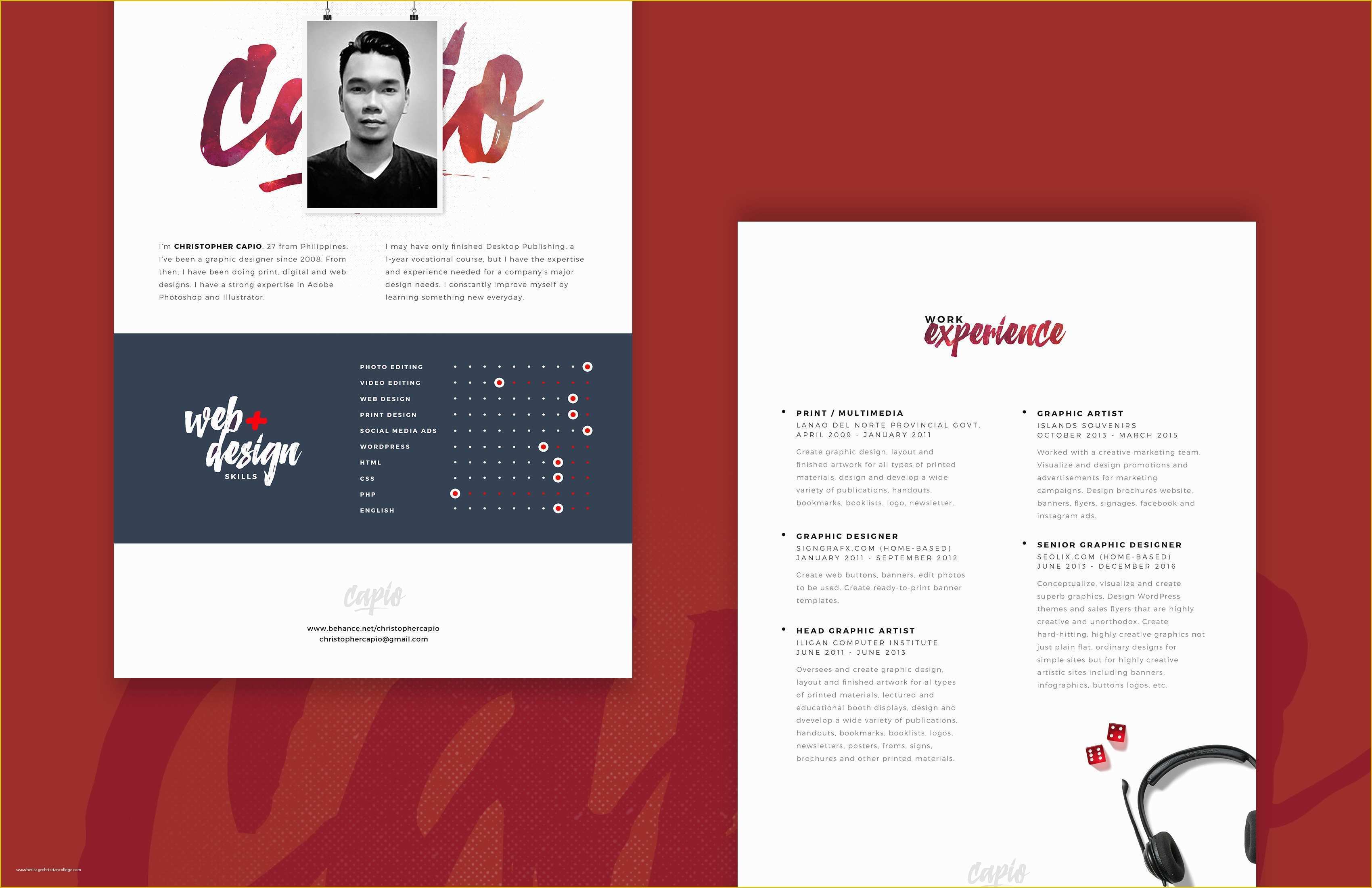 Free Resume Template Psd Of Web Designer Resume Template Free Psd Download Psd