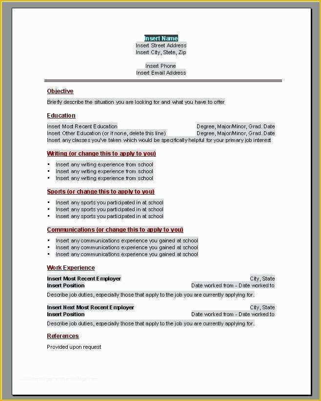 Free Resume Template with Photo Insert Of Free Resume Template with Insert Investment Banking