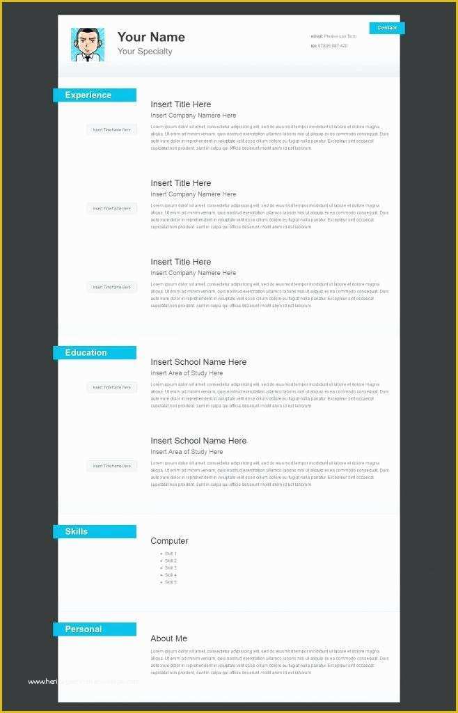 Free Resume Template with Photo Insert Of Free Resume Template with Insert Make A Simple How