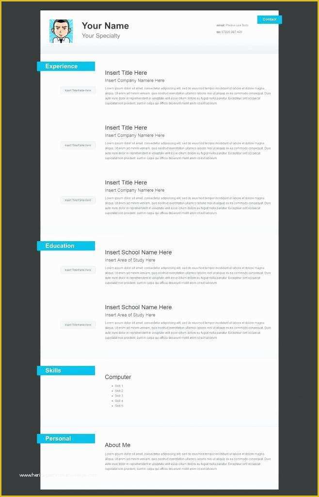 Free Resume Template with Photo Insert Of Free Resume Template with Insert Make A Simple How