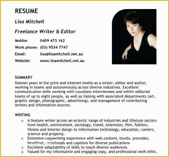 Free Resume Template with Photo Insert Of Resume Samples with Photo – Putasgaefo