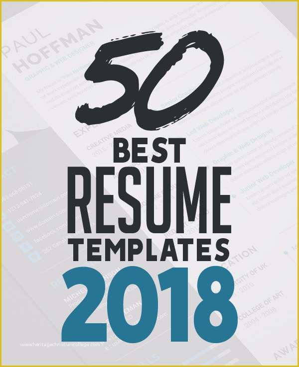 Free Resume Templates 2018 Of 50 Best Resume Templates for 2018 Design