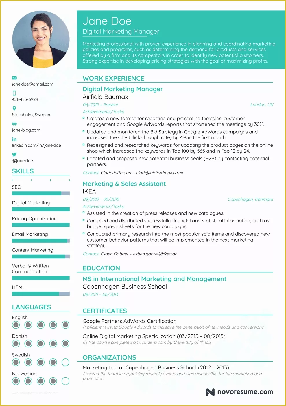 48 Free Resume Templates 2018