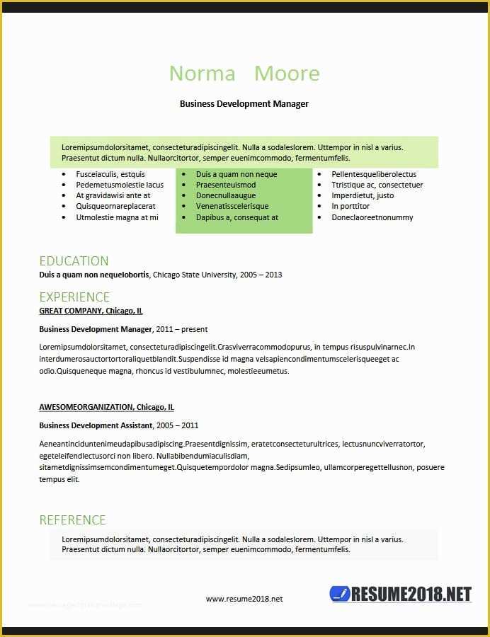 Free Resume Templates 2018 Of Latest Resume Templates 2018