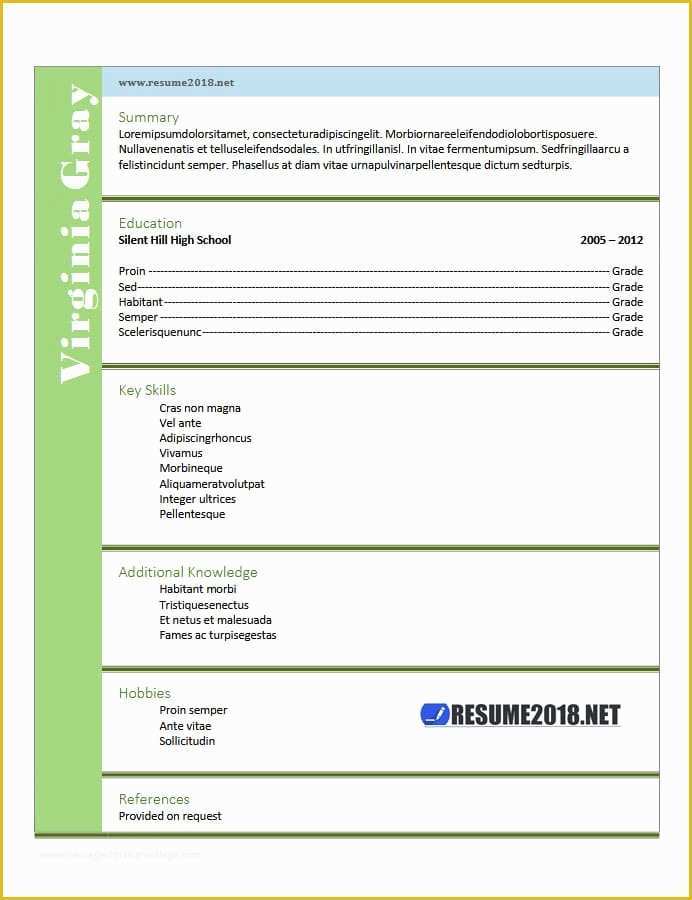 Free Resume Templates 2018 Of Latest Resume Templates 2018