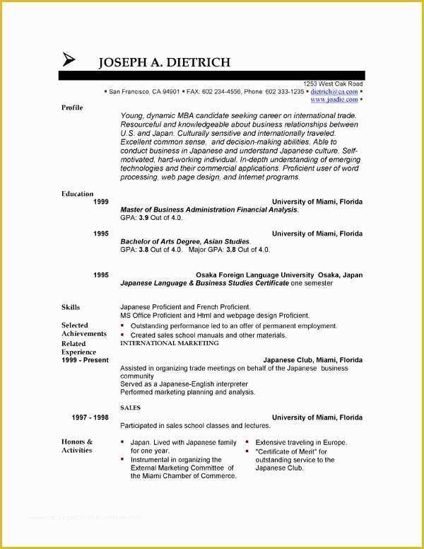 Free Resume Templates Com Of 85 Free Resume Templates