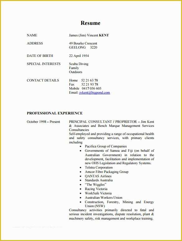 Free Resume Templates Download Pdf Of 8 Consultant Resume Templates Doc Pdf