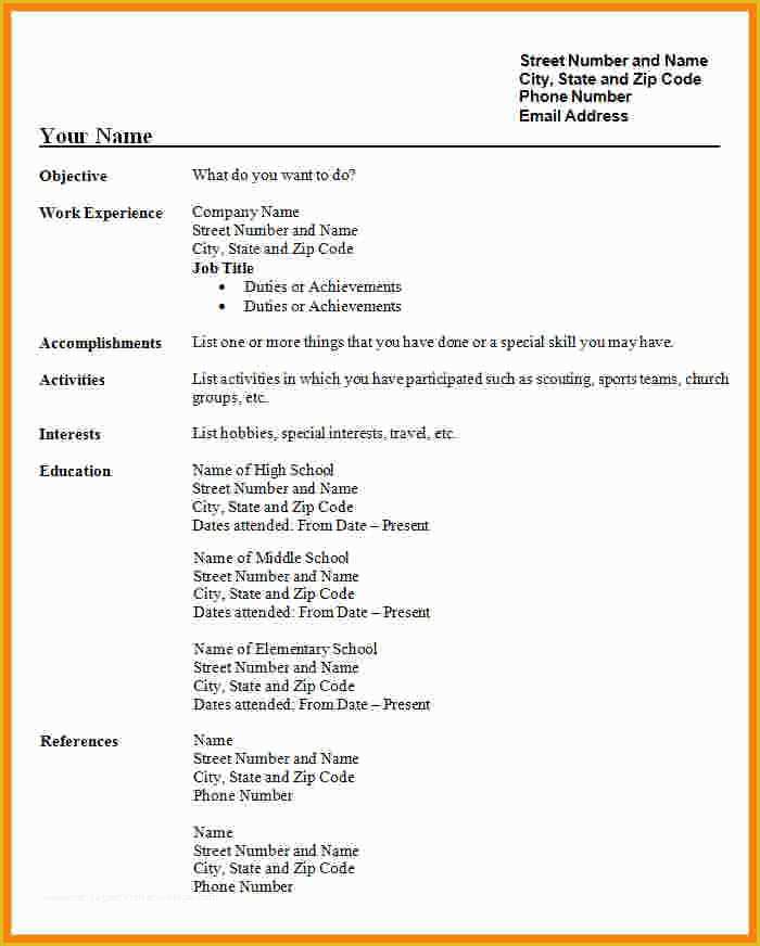 Free Resume Templates Download Pdf Of 9 Cv Model Pdf