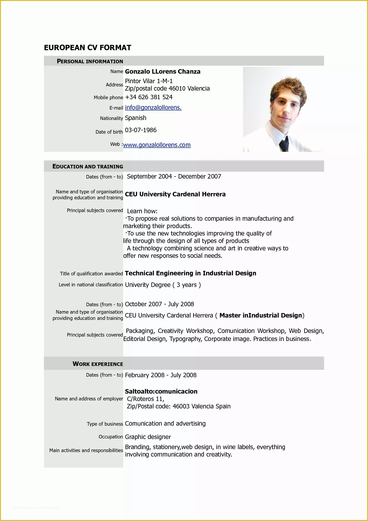 Free Resume Templates Download Pdf Of Free Download Cv Europass Pdf Europass Home European Cv