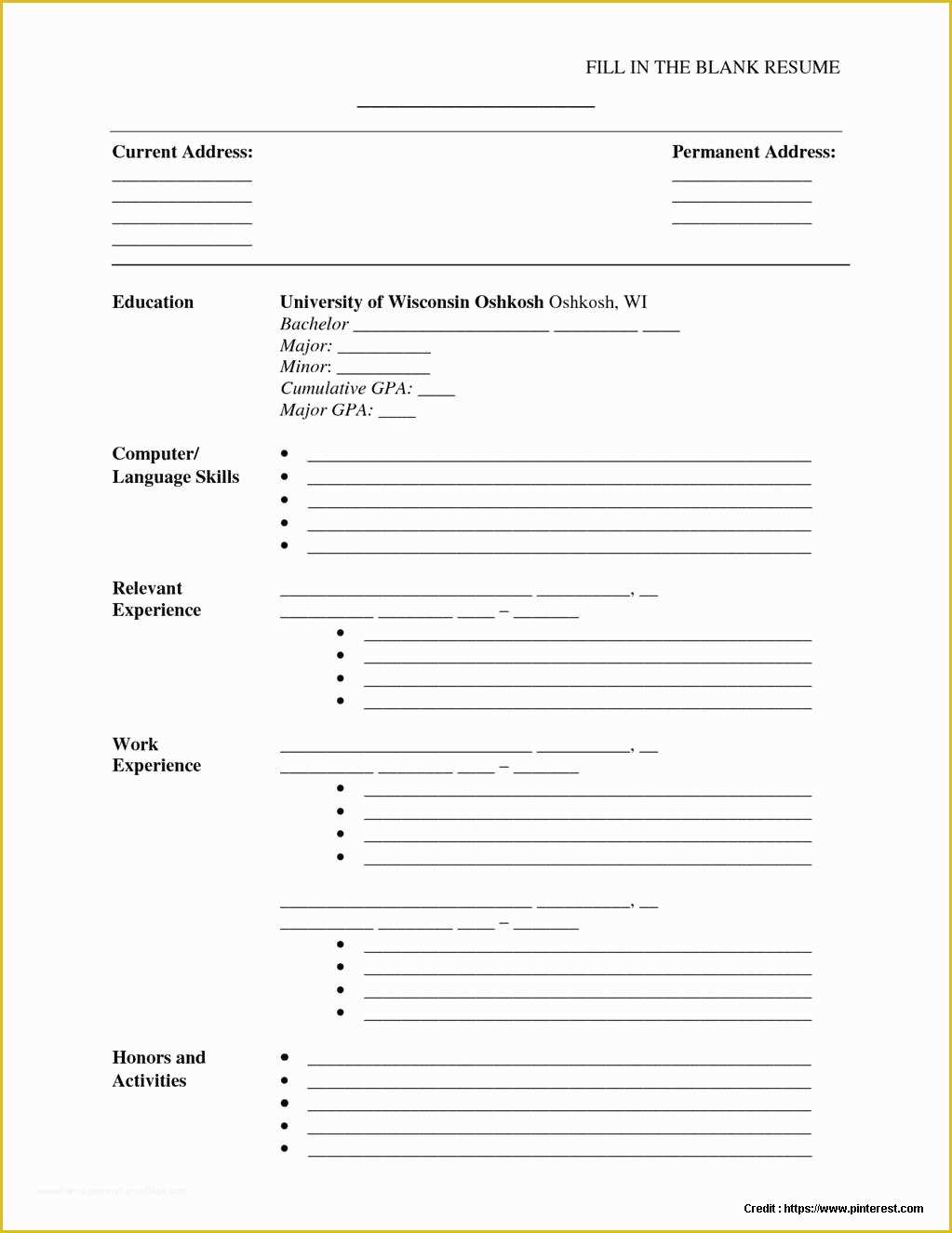 Free Resume Templates Download Pdf Of Free Resume Builder Template Pdf Resume Resume