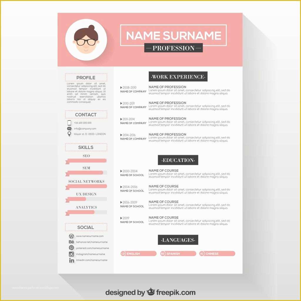 Free Resume Templates Editable Of Editable Cv format Psd File Free Download