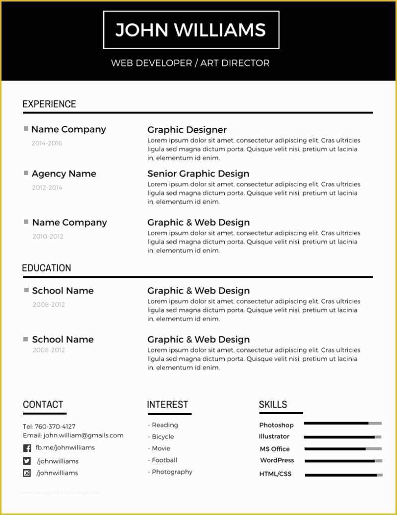 Free Resume Templates Editable Of the Editable Resume Template Templates Word