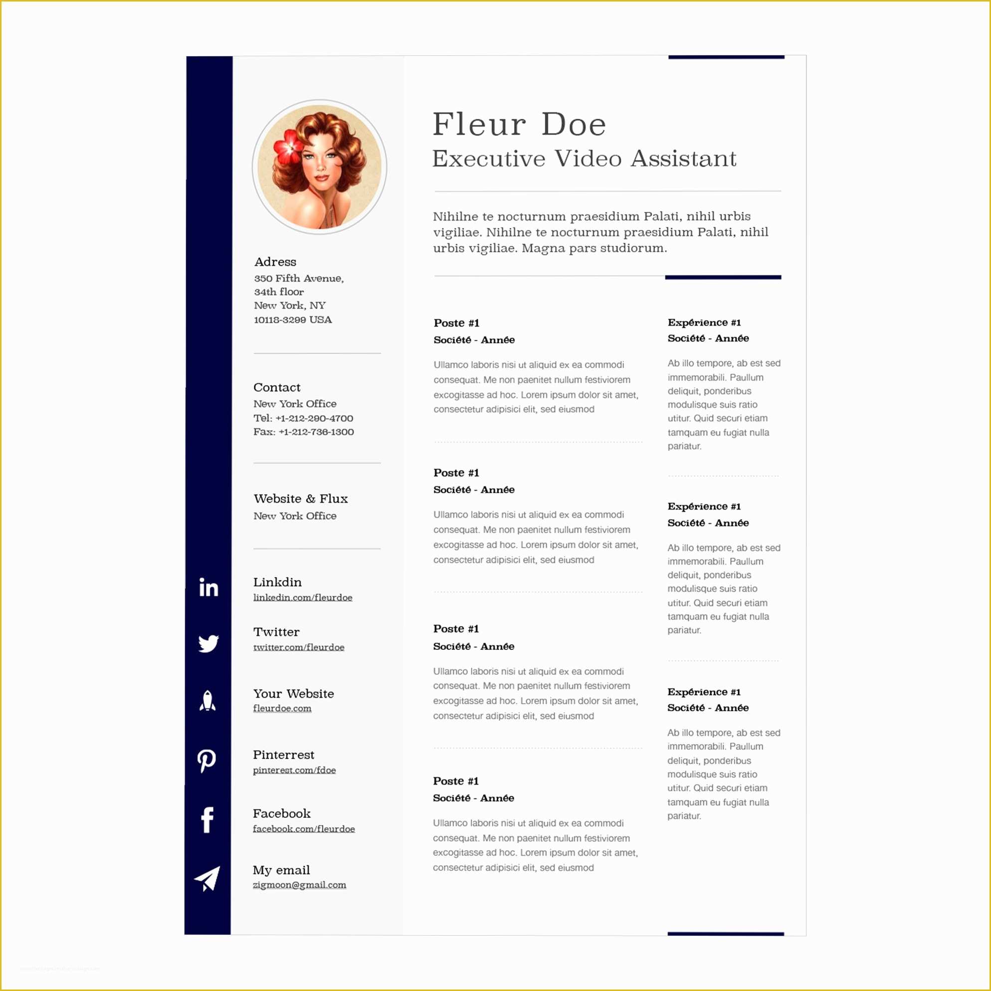 Free Resume Templates for Apple Pages Of Cv Gratuit Pages Mac