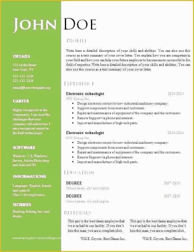 Free Resume Templates for Apple Pages Of Free Resume Templates for Pages