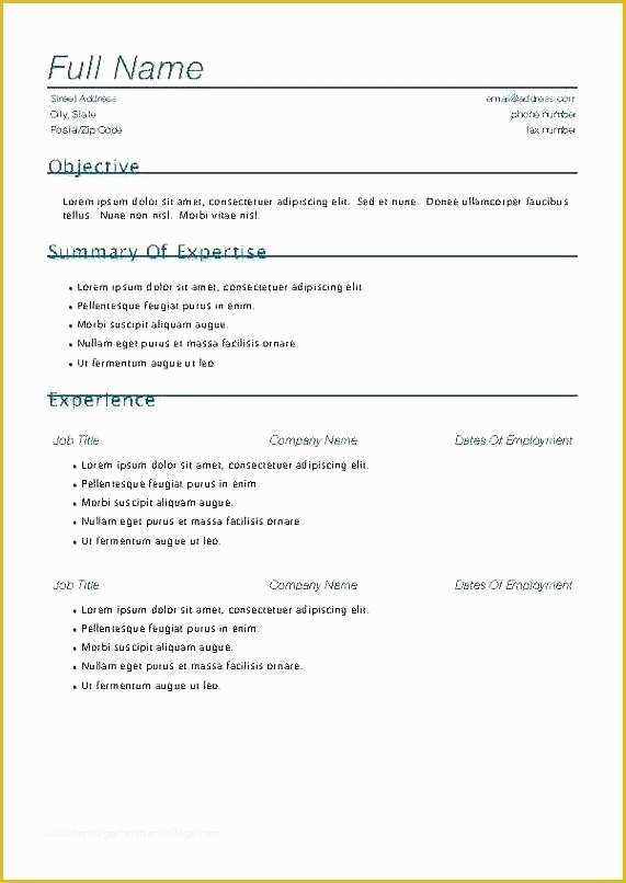Free Resume Templates for Apple Pages Of Free Resume Templates for Pages
