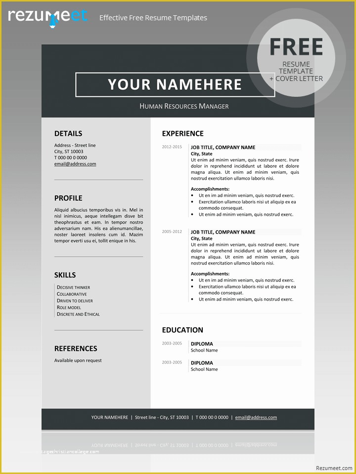 Free Resume Templates for Apple Pages Of Jordaan Clean Resume Template