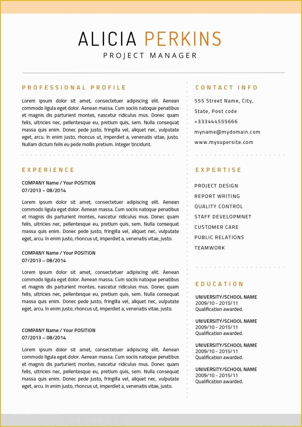 Free Resume Templates for Apple Pages Of Resume and Template 50 Outstanding Best Resume Templates