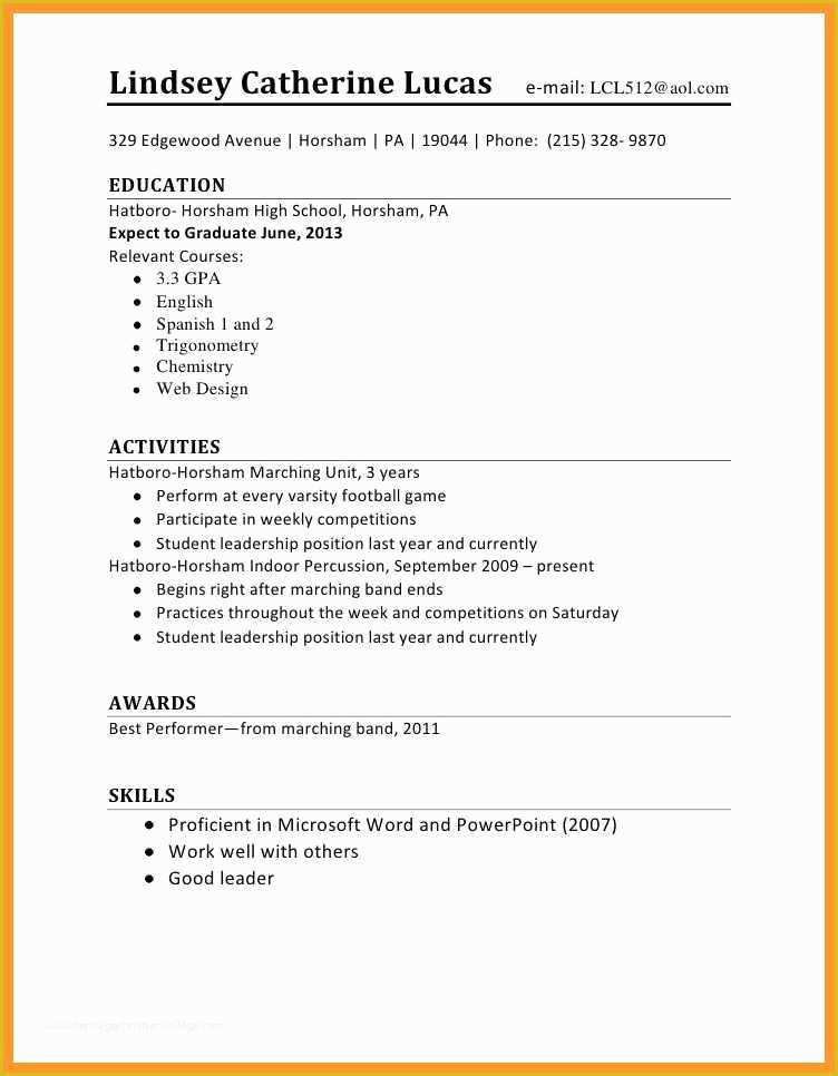 resume format jobseeker