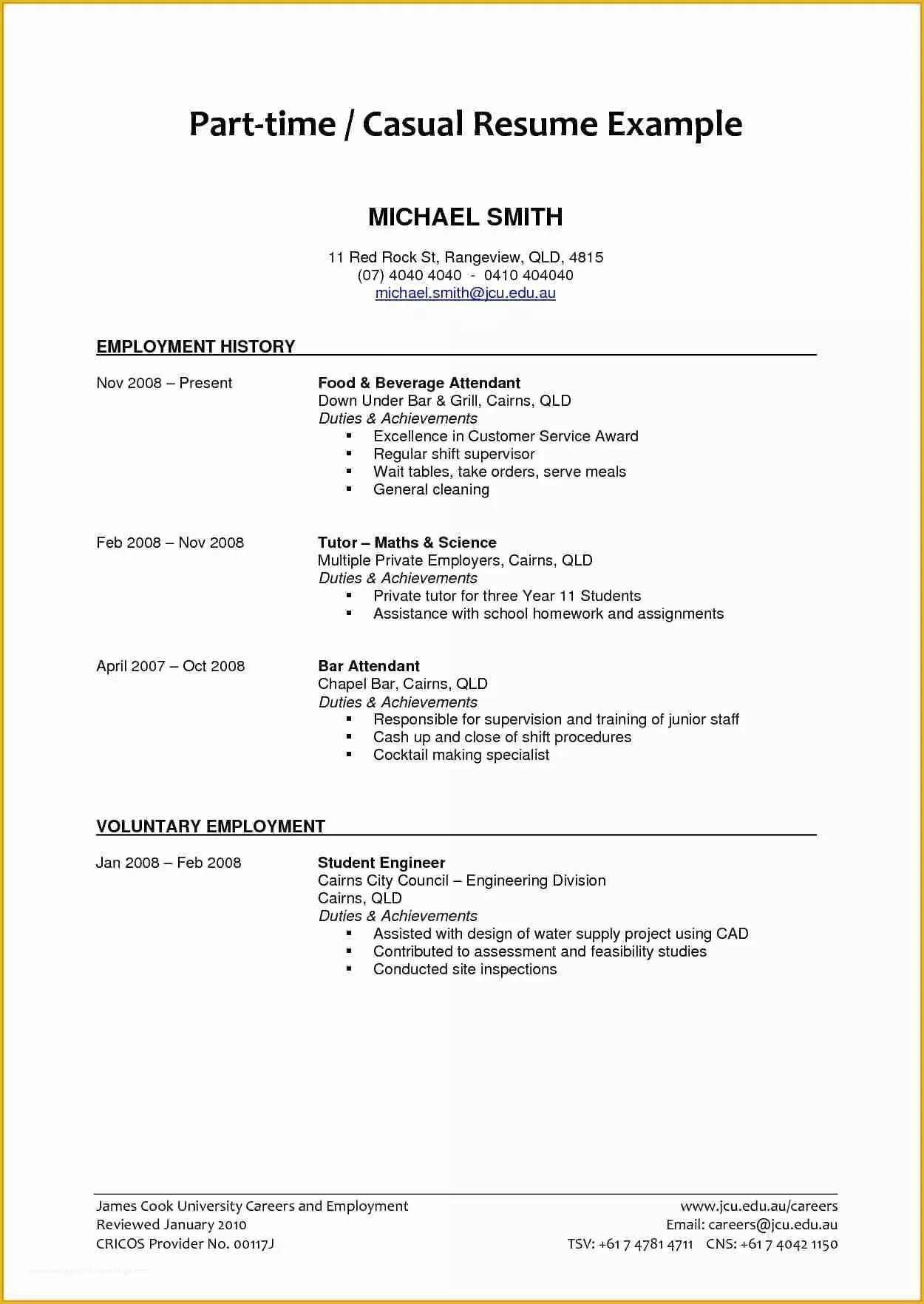 first time job resume templates