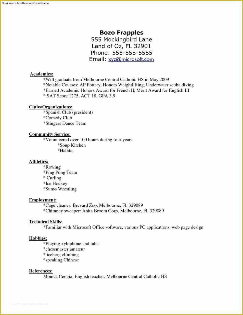 Free Resume Templates for Libreoffice Of Libreoffice Resume Template Free Samples Examples