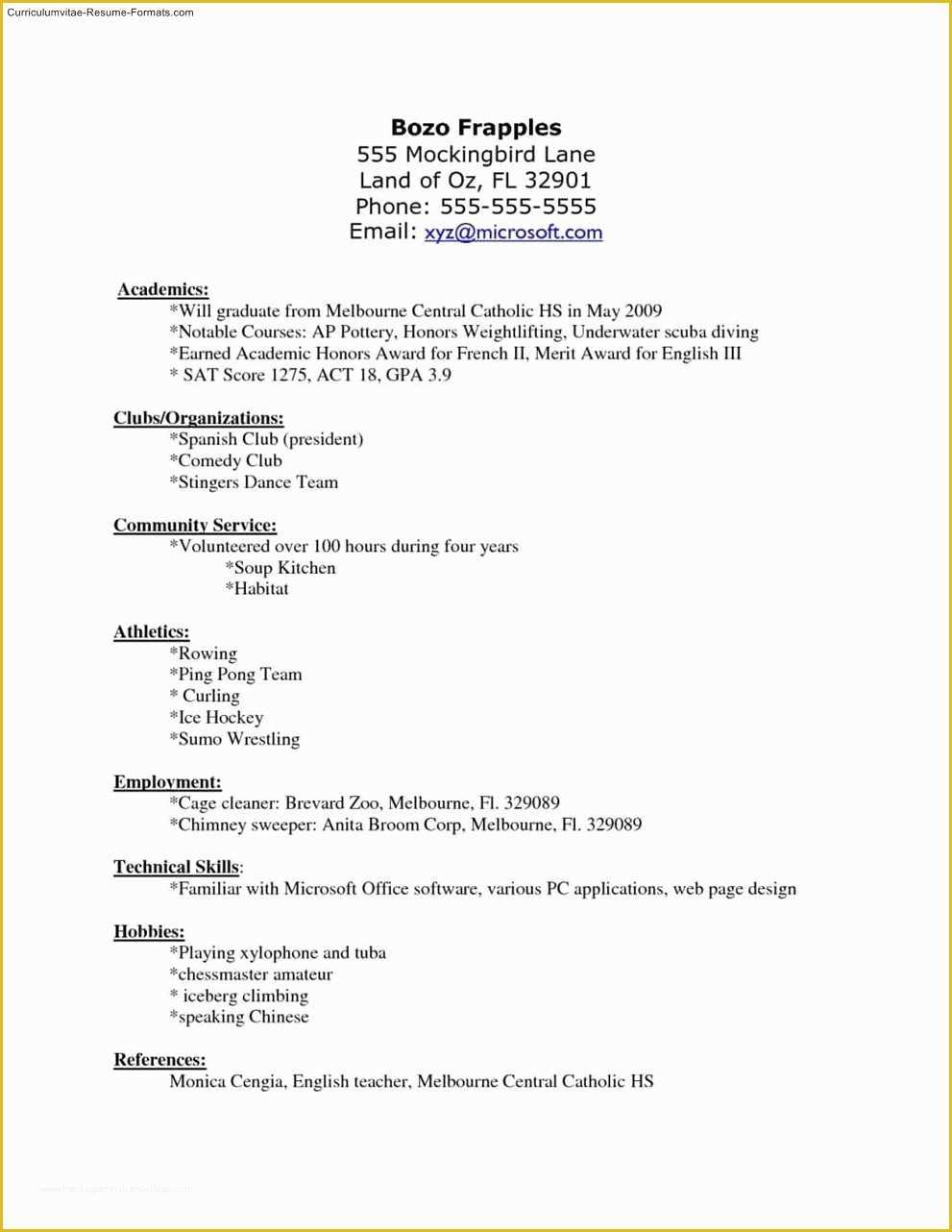 Free Resume Templates for Libreoffice Of Libreoffice Resume Template Free Samples Examples