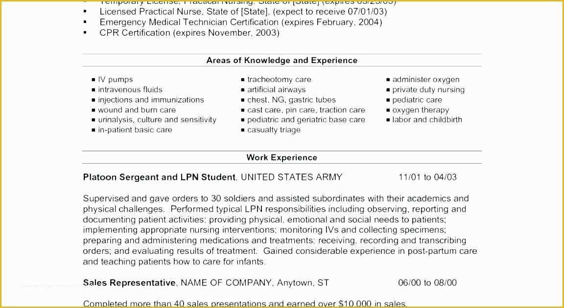 Free Resume Templates for Lpn Nurses Of Lpn Resume Template Free Free Lpn Resume Template Download