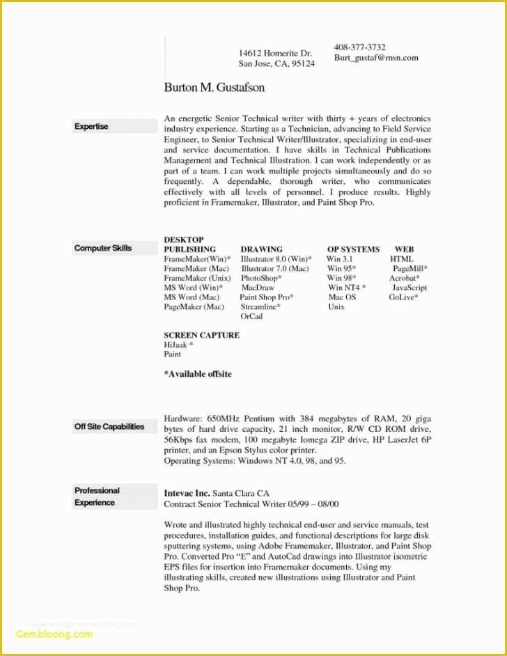 Free Resume Templates for Mac Of Free Resume Templates for Mac Puters Tag 55 Staggering