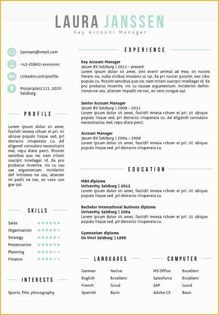 44 Free Resume Templates for Mac