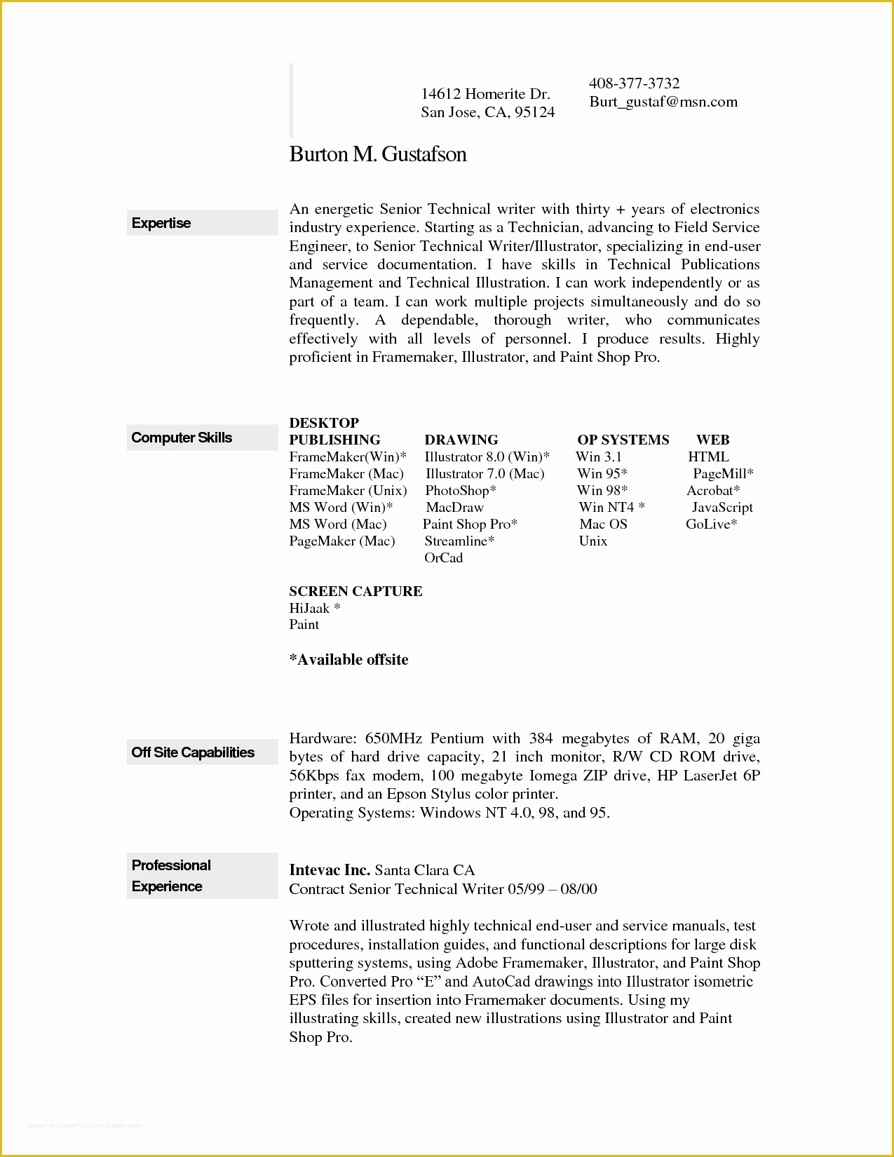 Free Resume Templates for Mac Of Resume Template Mac