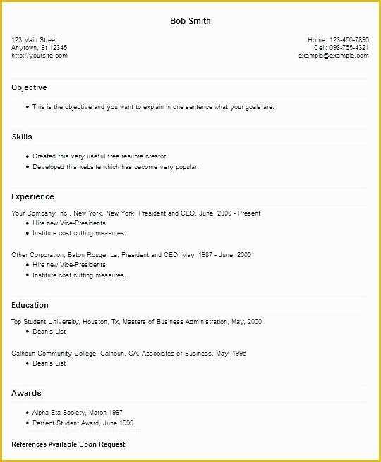 Free Resume Templates for Macbook Pro Of Mac Resume Builder – Trezvost