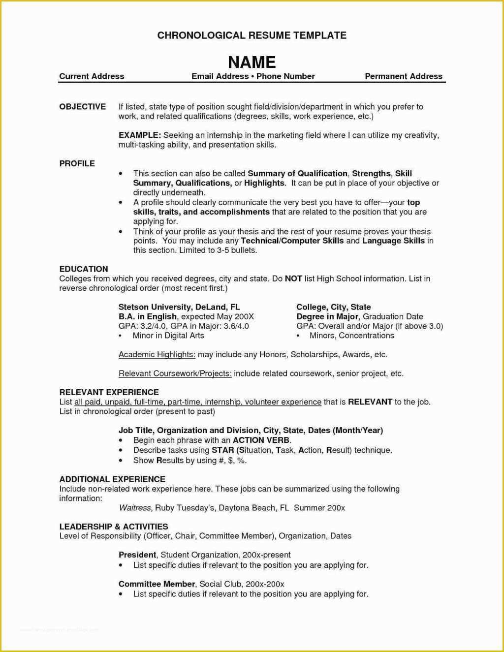 Free Resume Templates for No Work Experience Of Resume Template Marvelous Free Resume Templates for No