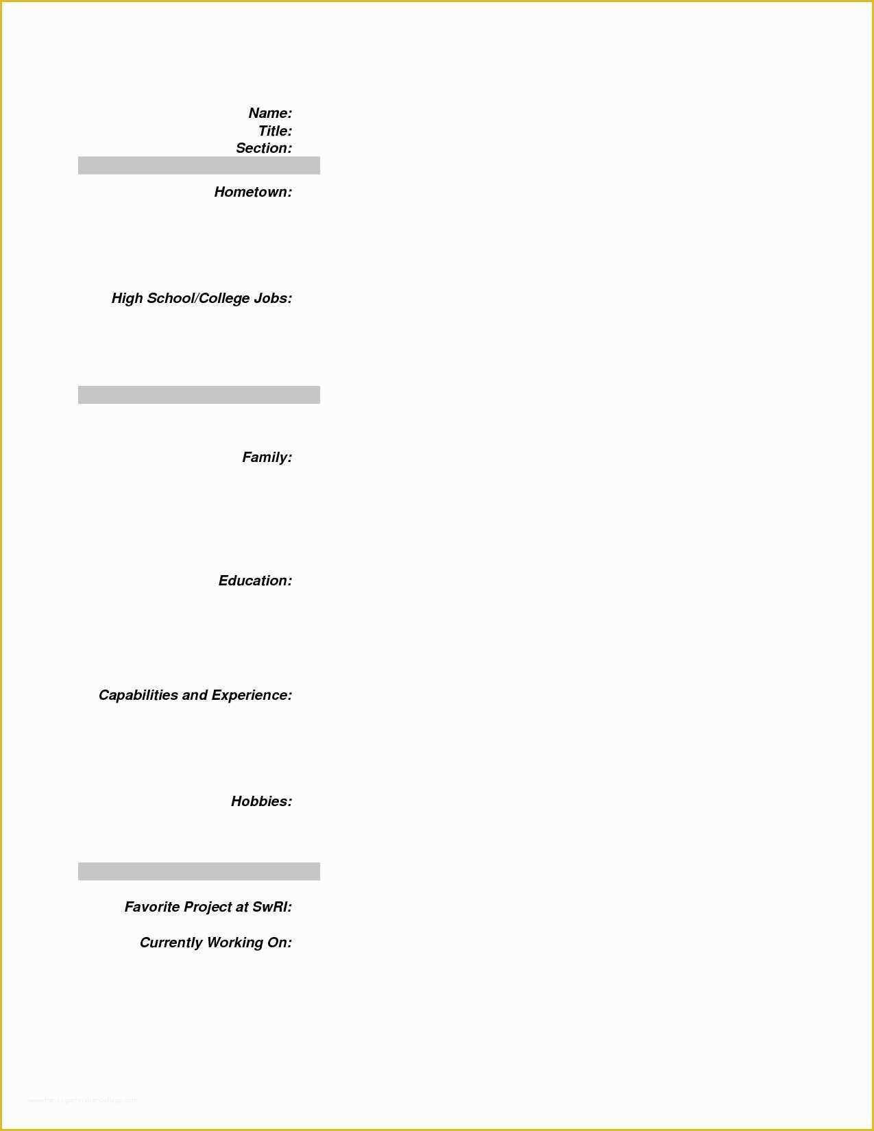 Free Resume Templates for No Work Experience Of Resumes for Jobs with No Experience Free Downloads Resume